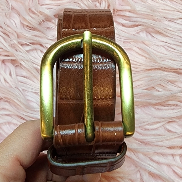 Patricia Nash Vietri Croc Embossed 100% Leather Belt - Picture 7 of 13
